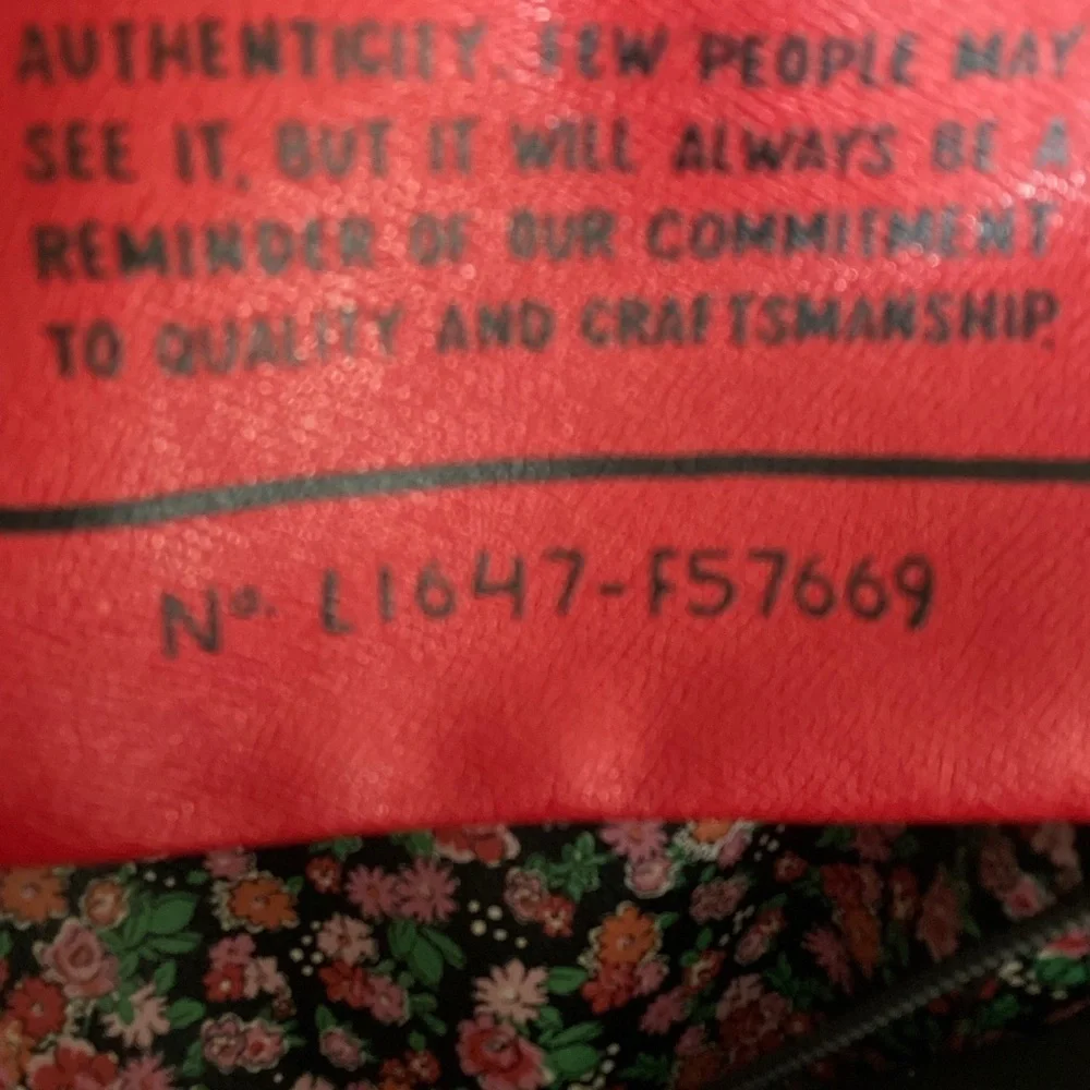 Coach Red Reversible Floral Tote Bag with insert pouch - Picture 8 of 9